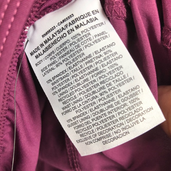 Nike Crew Running Drawstring Shorts Berry NWT 195 - Picture 5 of 8